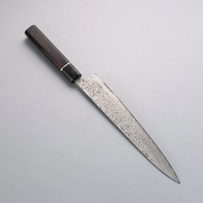 Thương hiệu Takeshi Saji SG2 Thép Damascus đen Dao lọc gân chuyên dụng Sujihiki 240mm chuôi dao gỗ Mun