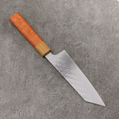 Thương hiệu Takeshi Saji Samurai thép SPG STRIX Dao rèn thủ công đánh bóng hoàn thiện Dao đa năng Bunka 165mm chuôi dao gỗ Quince (bọc: Palo Santo)