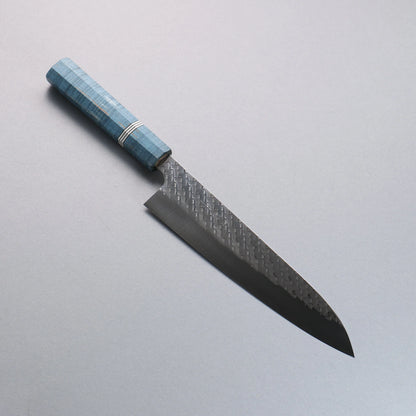 Thương hiệu Takeshi Saji SPG STRIX vân búa Thép Damascus dao rèn thủ công đánh bóng hoàn thiện Dao đa năng Gyuto 210mm chuôi dao gỗ Stabilized ( một loại gỗ được kết hợp độc đáo giữa gỗ tự nhiên và nhựa Thông)