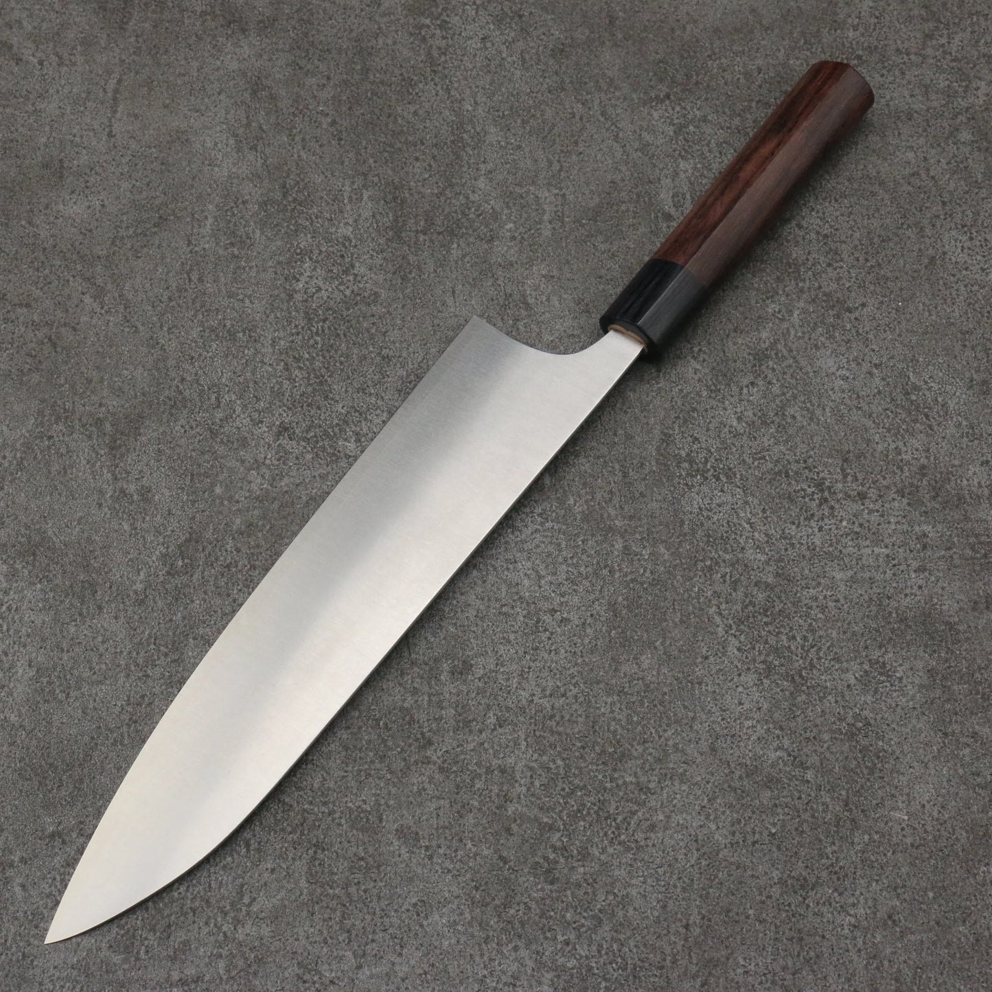 Free ship - Thương hiệu Shungo Ogata SG2 Đánh bóng Dao đa năng Gyuto 240mm chuôi dao gỗ Đàn Hương