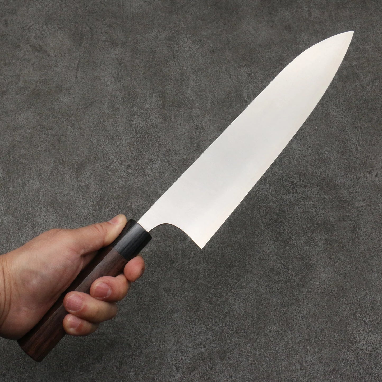 Free ship - Thương hiệu Shungo Ogata SG2 Đánh bóng Dao đa năng Gyuto 240mm chuôi dao gỗ Đàn Hương