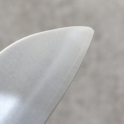 Thương hiệu Shugo Ogata Sakimaru thép SG2 hoàn thiện Dao Santoku loại nhỏ đánh bóng 150MM tay cầm bằng gỗ đàn hương hoa hồng (bọc: ván ép đen)