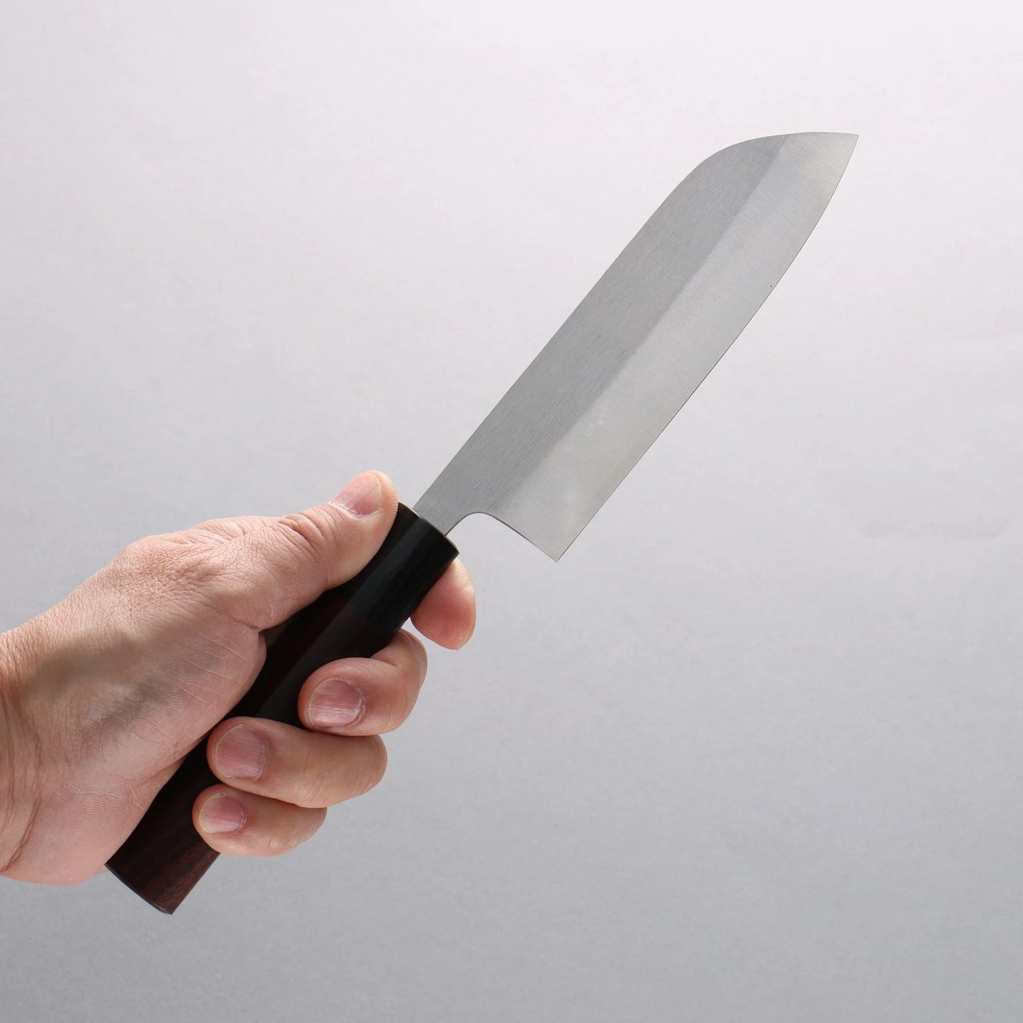 Thương hiệu Shungo Ogata SG2 Dao đa năng Santoku loại nhỏ 135mm chuôi dao gỗ Đàn Hương