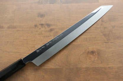 Thương hiệu Sakai Takayuki Hien  Thép xanh No.2 Honyaki Tráng gương  Dao thái cá sashimi chuyên dụng Yanagiba dao Nhật 300mm chuôi dao gỗ Mun Có kèm bao