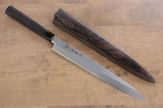 Thương hiệu Sakai Takayuki Chef Series Thép Bạc No.3 Dao thái cá shashimi chuyên dụng Yanagiba dao Nhật 270mm chuôi dao gỗ Mun Có kèm bao