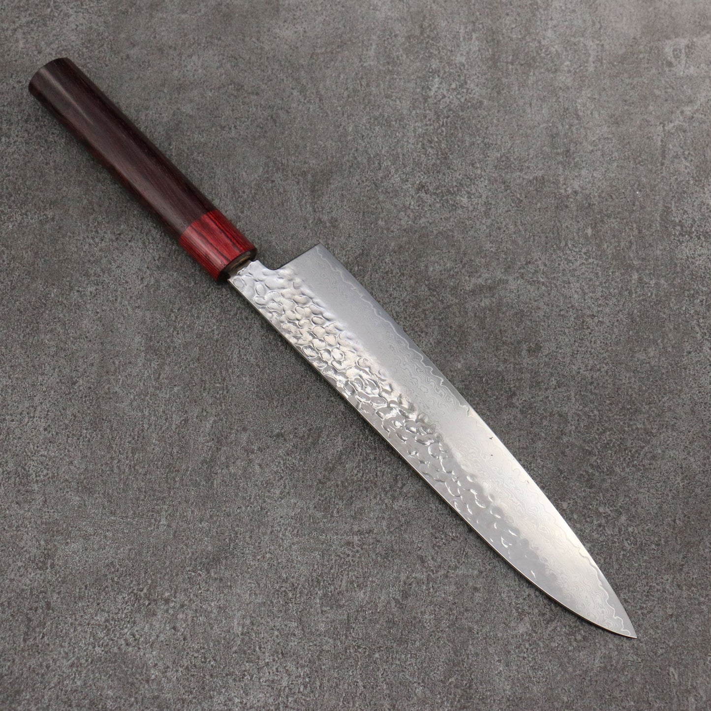 Thương hiệu Sakai Takayuki thép V vàng số 10 33 Lớp Damascus Dao đa năng Gyuto 240mm tay cầm gỗ Cẩm Lai (Vòng: Gỗ Hồng Đỏ)