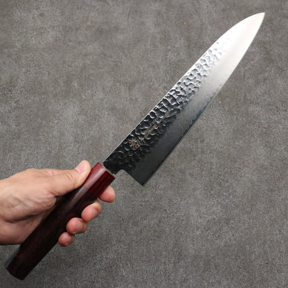 Thương hiệu Sakai Takayuki thép V vàng số 10 33 Lớp Damascus Dao đa năng Gyuto 240mm tay cầm gỗ Cẩm Lai (Vòng: Gỗ Hồng Đỏ)