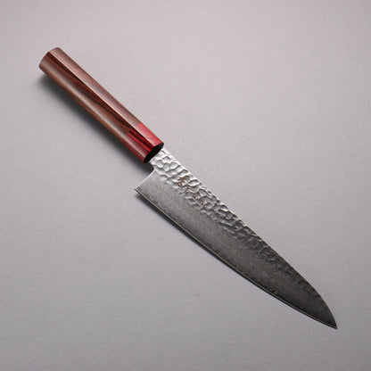 Thương hiệu Sakai Takayuki VG10 33 lớp vân búa đục đặc biệt Thép Damascus rèn thủ công Dao đa năng Gyuto 210mm chuôi dao gỗ hồng mộc (bọc: ván ép đỏ)