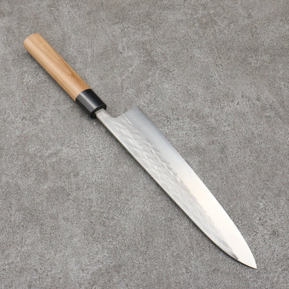 Tadafusa SLD Steel Hammered Gyuto Knife 240MM Walnut Handle タダフサ SLD鋼 鎚目 牛刀包丁 240MM ウォルナット柄 Free ship - Dao đa năng Gyuto 240mm chuôi dao gỗ cây Óc Chó thương hiệu Tadafusa búa thép SLD dao rèn thủ công