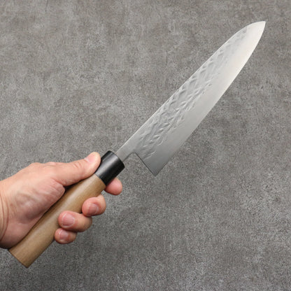 Tadafusa SLD Steel Hammered Gyuto Knife 240MM Walnut Handle タダフサ SLD鋼 鎚目 牛刀包丁 240MM ウォルナット柄 Free ship - Dao đa năng Gyuto 240mm chuôi dao gỗ cây Óc Chó thương hiệu Tadafusa búa thép SLD dao rèn thủ công