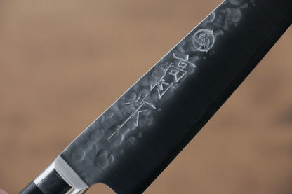 Free ship - Thương hiệu Takamura thép V Gold Số 10 Dập Búa Dao Petty Knife Dao Nhật Bản 130mm Tay cầm bằng gỗ màu đen