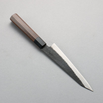 Thương hiệu Shigeki Tanaka Thiết Hỏa Tekka Thép xanh No.2 Kurouchi Rèn thủ công (hình tròn) Dao nhỏ Kiritsuke Petty 150mm chuôi dao gỗ cây Óc Chó