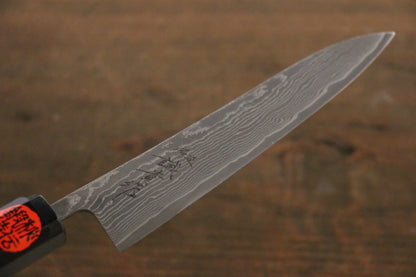 Thương hiệu Tanaka Shigeki Habazan thép SG2 Dao nhỏ Petty Damascus 150MM chuôi dao gỗ mun