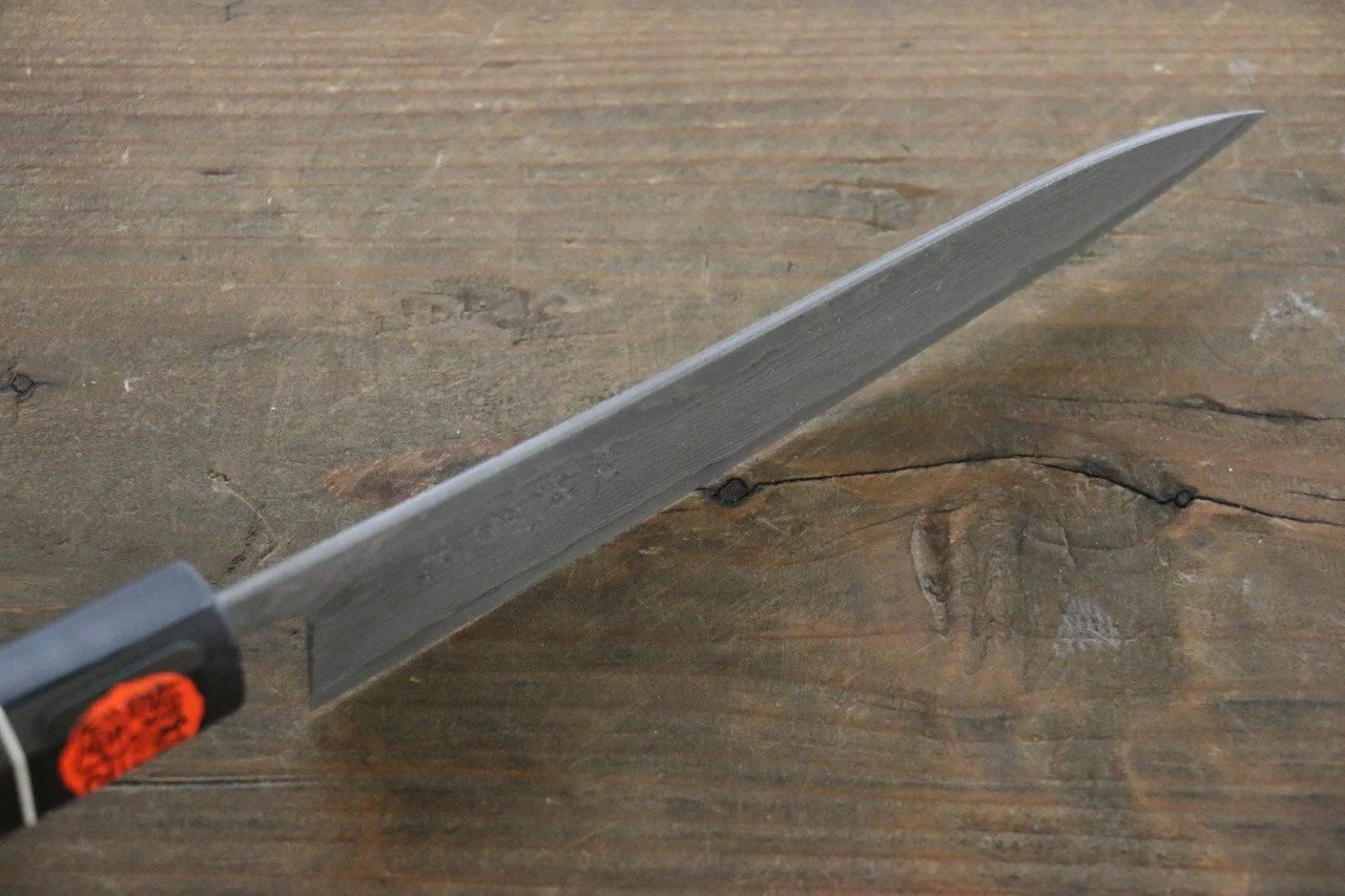 Thương hiệu Tanaka Shigeki Habazan thép SG2 Dao nhỏ Petty Damascus 150MM chuôi dao gỗ mun