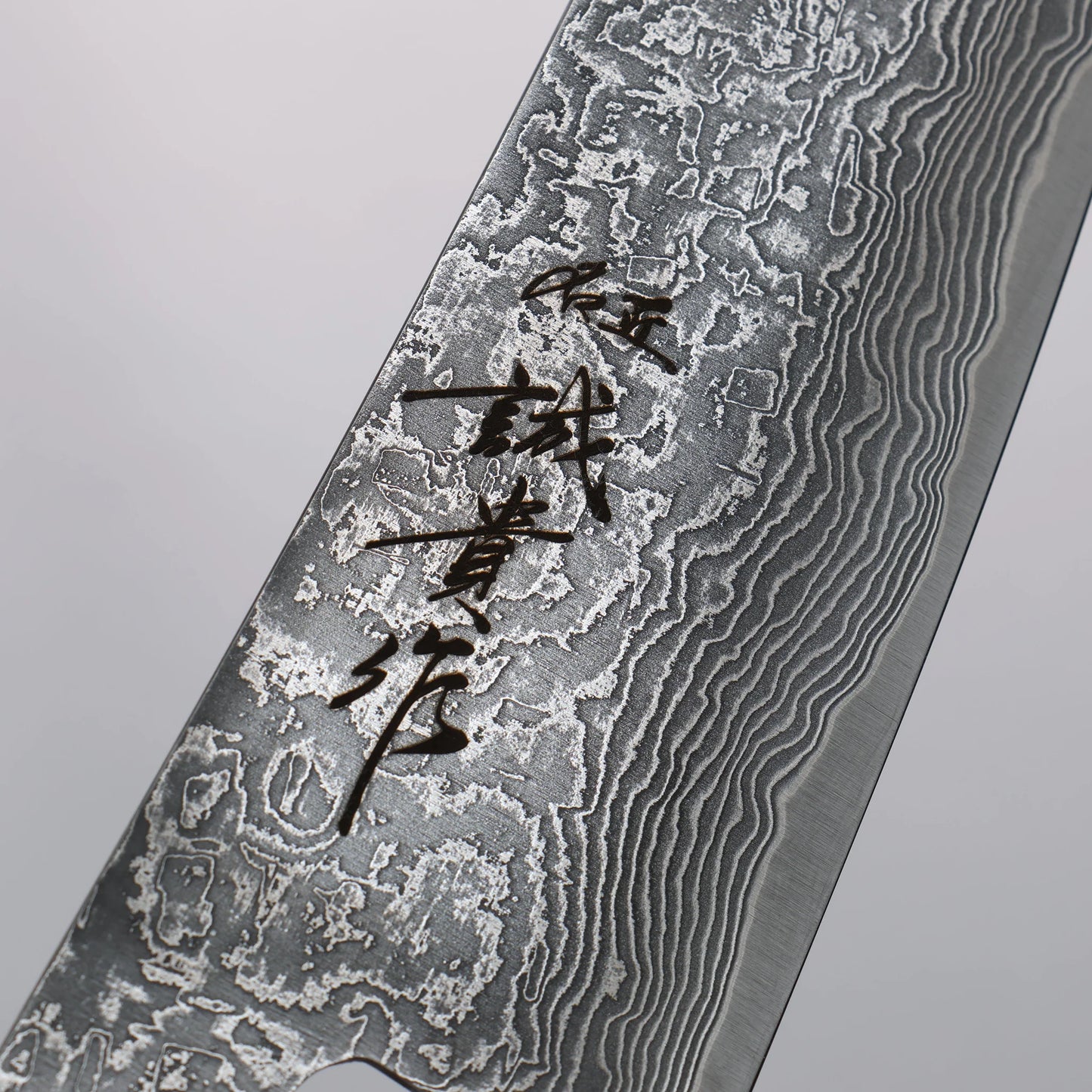 Thương hiệu Shigeki Tanaka Habazan SG2 Thép Damascus Dao đa năng Santoku 165mm chuôi dao gỗ Mun