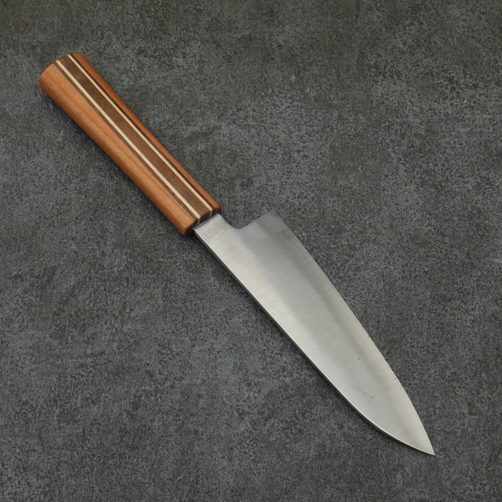 Masaki Tanaka Shun (Majiro) Ginsanko Santoku knife 165MM Maple cherry walnut pattern 田中 誠貴 瞬（まじろ） 銀三鋼 三徳包丁 165MM 楓桜ウォルナット柄 Free ship - Thương hiệu Shigeki Tanaka Thép Bạc No.3 Dao đa năng Santoku 165mm