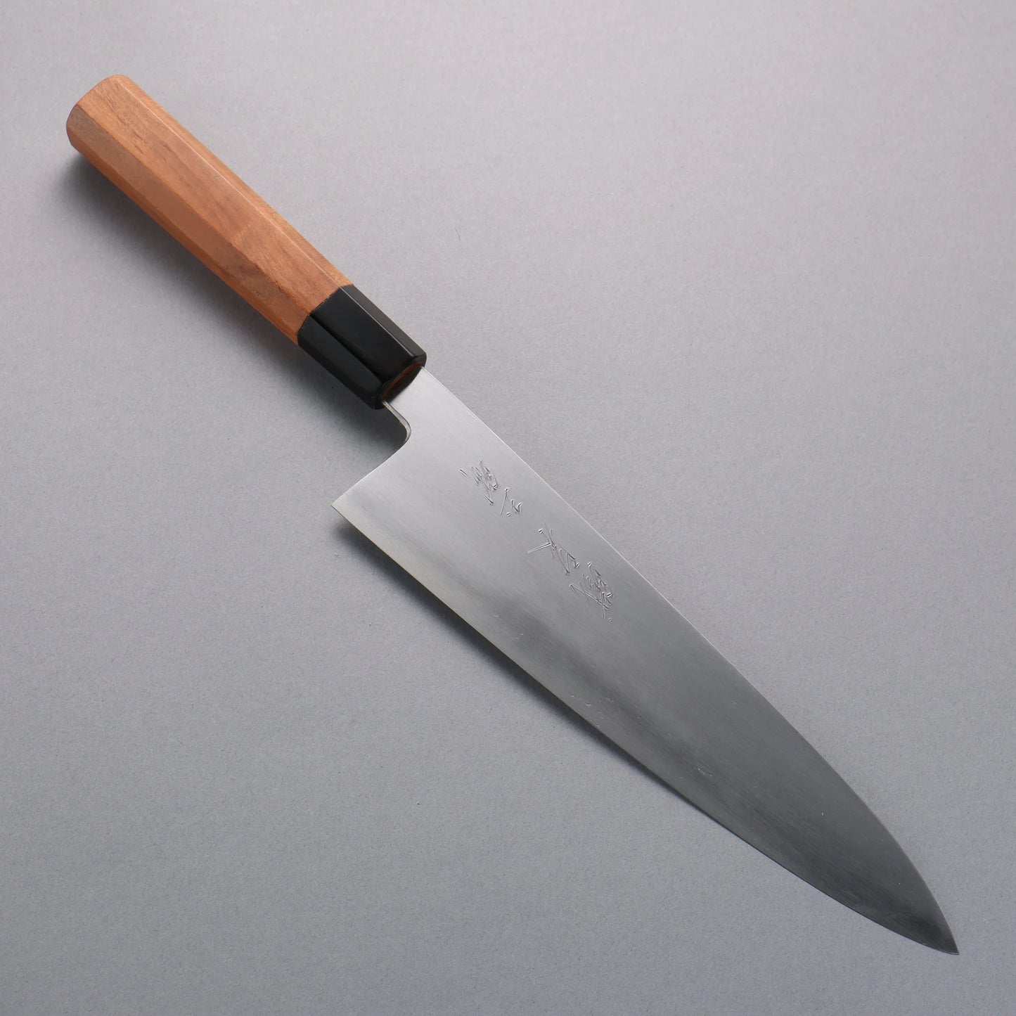 Thương hiệu Tessen by Tanaka Tamahagane Dao đa năng Gyuto 240mm chuôi dao gỗ hoa anh đào núi