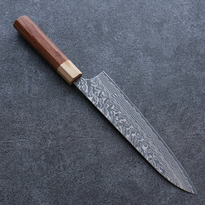 Thương hiệu Yoshimi Kato R2/SG2 Thép Damascus Dao đa năng Gyuto dao Nhật 210mm chuôi dao Honduras