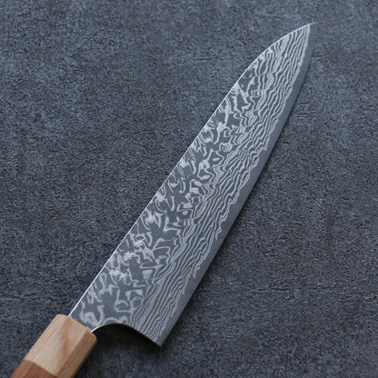 Thương hiệu Yoshimi Kato R2/SG2 Thép Damascus Dao đa năng Gyuto dao Nhật 210mm chuôi dao Honduras