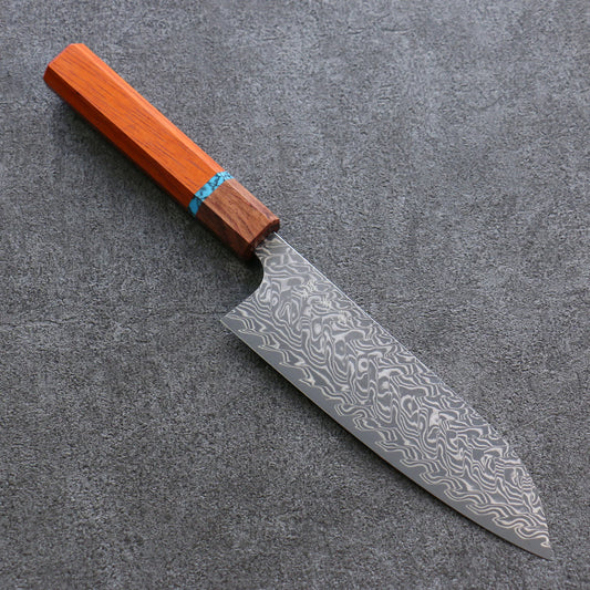 Thương hiệu Yoshimi Kato R2/SG2 Thép Damascus Dao đa năng Santoku dao Nhật 170mm