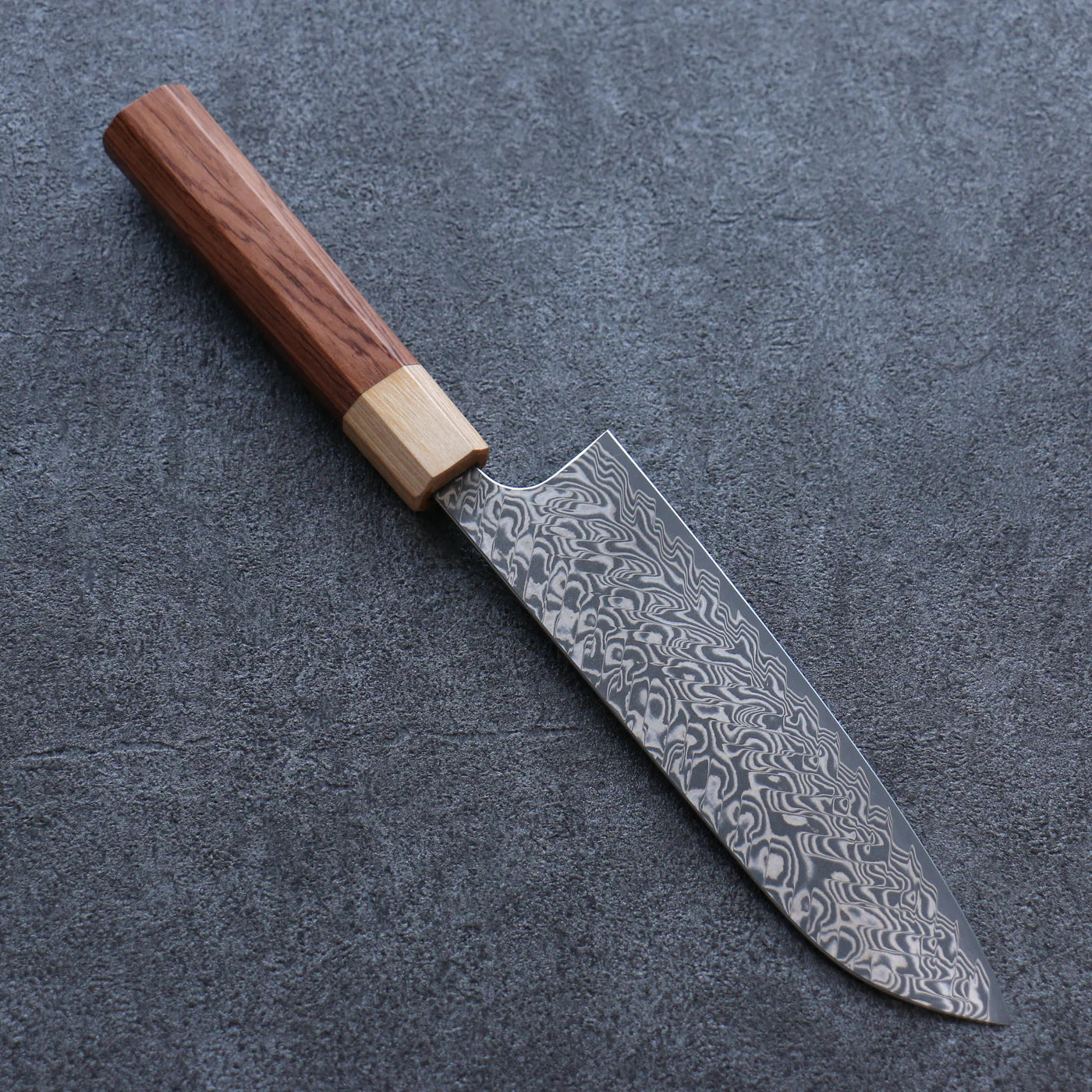 Thương hiệu Yoshimi Kato R2/SG2 Thép Damascus Dao đa năng Santoku dao Nhật 170mm chuôi dao Honduras