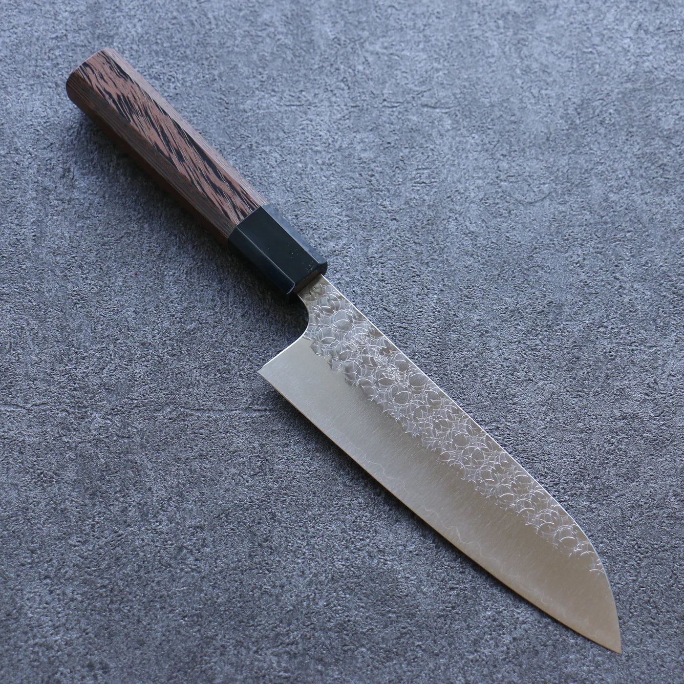 Thương hiệu Yoshimi Kato thép R2/SG2 dao rèn thủ công Dao đa năng Santoku dao Nhật 165mm chuôi dao gỗ Wenge