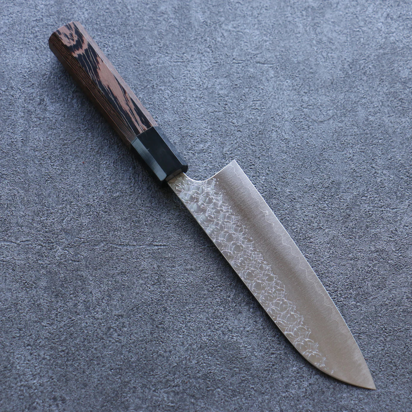 Thương hiệu Yoshimi Kato thép R2/SG2 dao rèn thủ công Dao đa năng Santoku dao Nhật 165mm chuôi dao gỗ Wenge