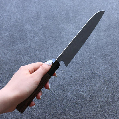 Thương hiệu Yoshimi Kato thép R2/SG2 dao rèn thủ công Dao đa năng Santoku dao Nhật 165mm chuôi dao gỗ Wenge