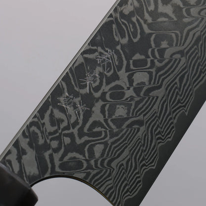 Thương hiệu Yoshimi Kato SG2 Thép Damascus màu đen Dao đa năng Kiritsuke Gyuto 210mm chuôi dao nhựa đá cẩm thạch trắng ô liu và đen