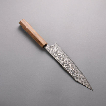 Thương hiệu Yoshimi Kato SG2 thép Damascus màu đen Dao đa năng Kiritsuke Gyuto 210mm tay cầm bằng nhựa màu ô liu và xanh