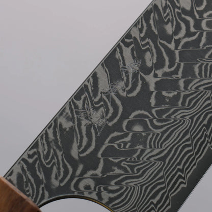 Thương hiệu Yoshimi Kato SG2 thép Damascus màu đen Dao đa năng Kiritsuke Gyuto 210mm tay cầm bằng nhựa màu ô liu và xanh