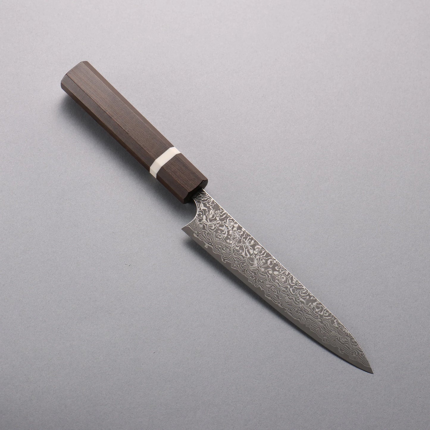 Thương hiệu Yoshimi Kato SG2 Thép Damascus đen Dao nhỏ đa năng Petty 150mm chuôi dao gỗ tần bì (vòng trắng)