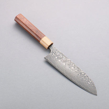 Thương hiệu Yoshimi Kato SG2 Thép Damascus đen Dao đa năng Santoku 170mm chuôi dao gỗ Honduras