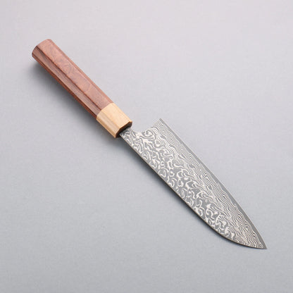 Thương hiệu Yoshimi Kato SG2 Thép Damascus đen Dao đa năng Santoku 170mm chuôi dao gỗ Honduras