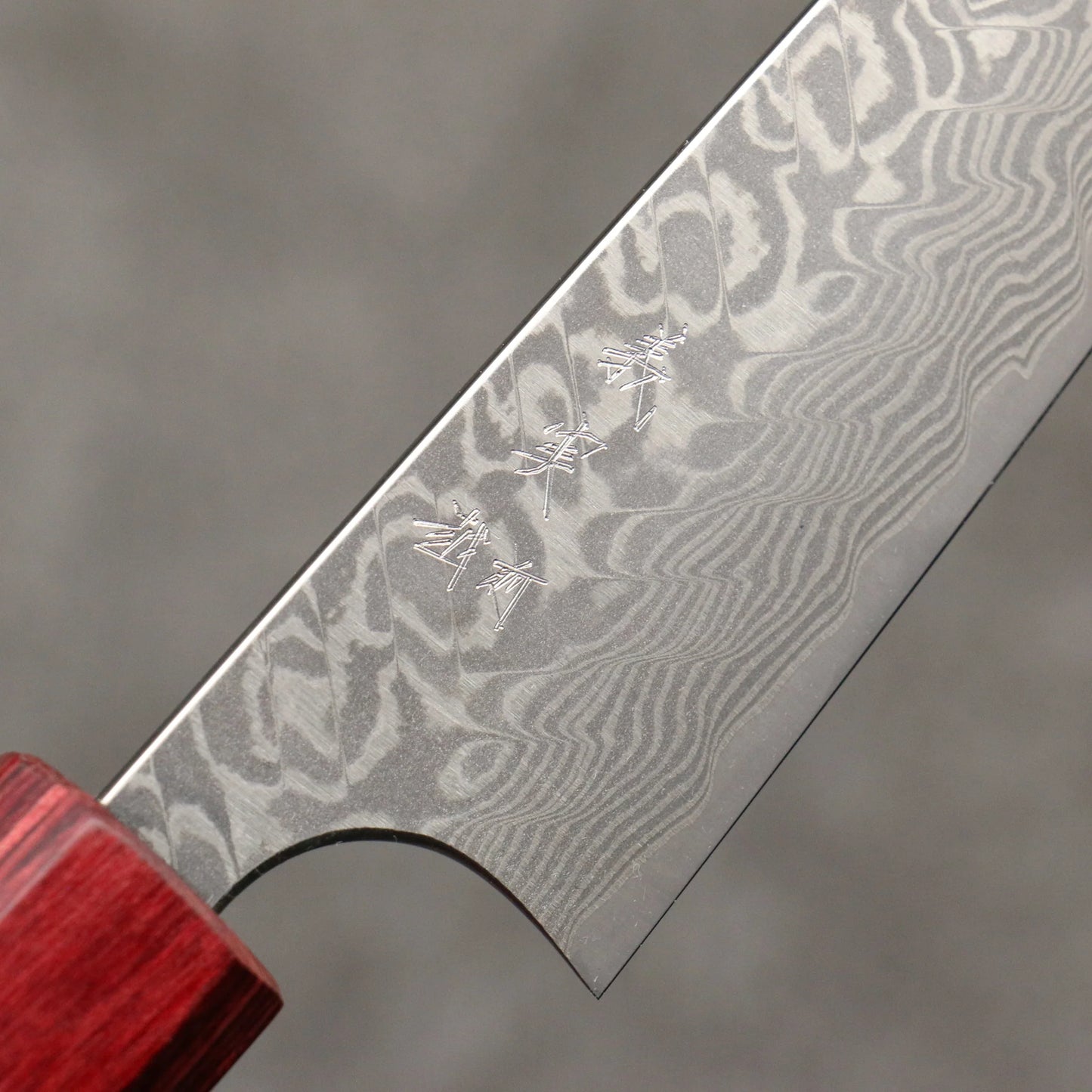 Thương hiệu Yoshimi Kato SG2 Thép Damascus Dao nhỏ đa năng Petty 120mm chuôi dao gỗ Honduras đỏ