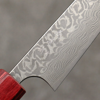 Thương hiệu Yoshimi Kato SG2 Thép Damascus Dao nhỏ đa năng Petty 120mm chuôi dao gỗ Honduras đỏ