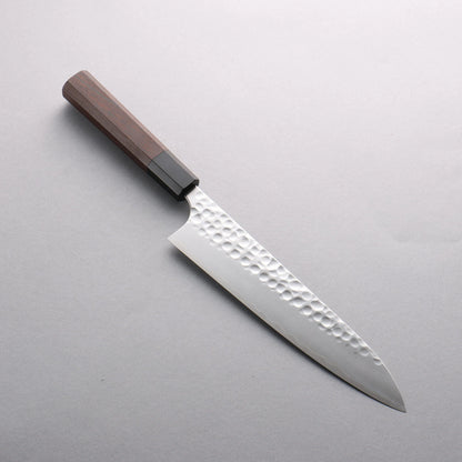 Thương hiệu Yoshimi Kato SG2 vân búa Rèn thủ công (hình tròn) Dao đa năng Gyuto 210mm chuôi dao gỗ Wenge