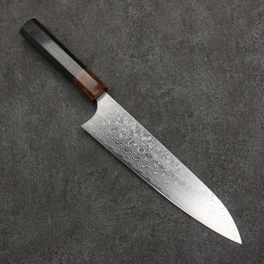 Thương hiệu Yoshimi Kato SG2 Thép Damascus Đánh nhẵn bóng Dao đa năng Gyuto 210mm