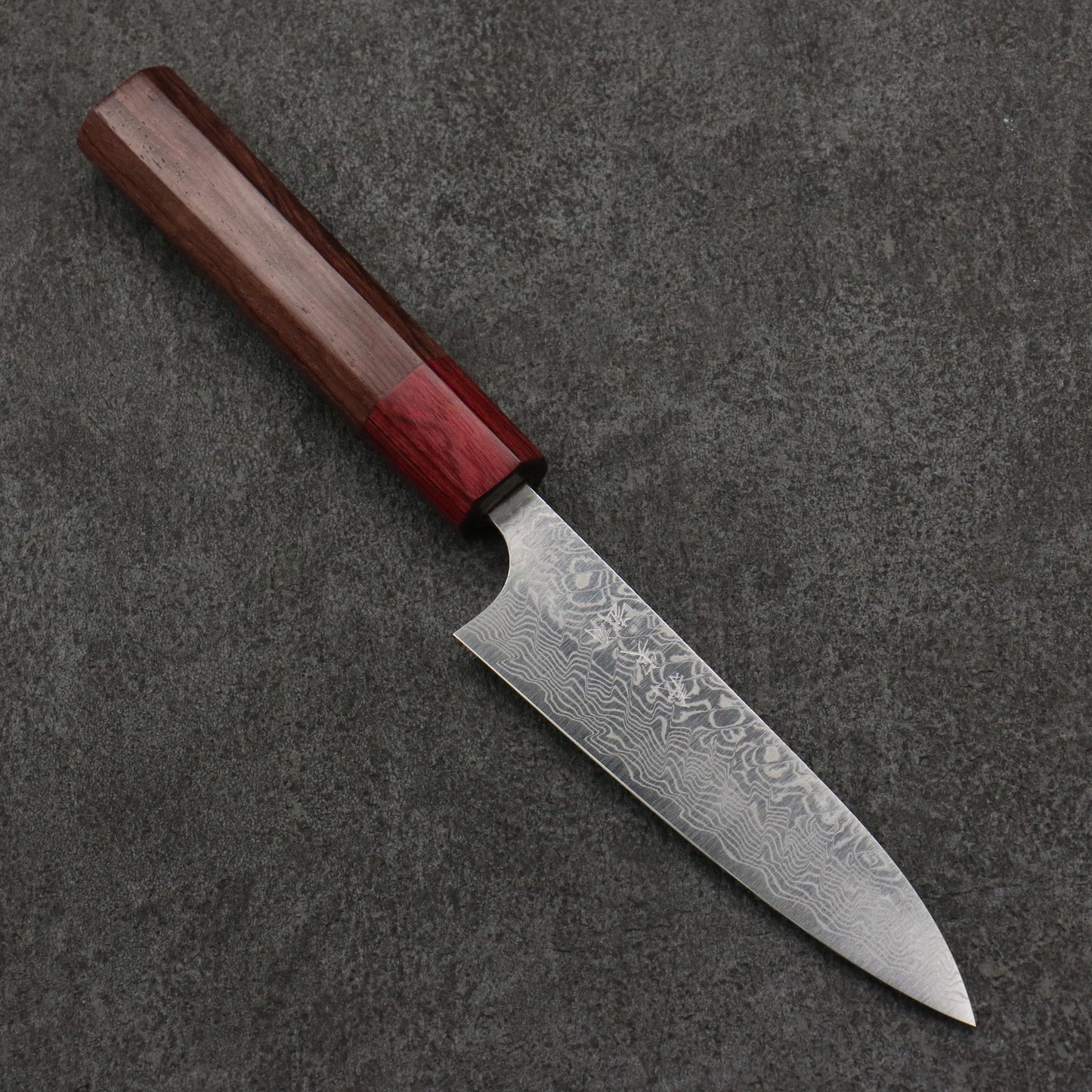 Thương hiệu Yoshimi Kato SG2 Thép Damascus Đánh nhẵn bóng Dao nhỏ đa năng Petty 120mm chuôi dao Honduras