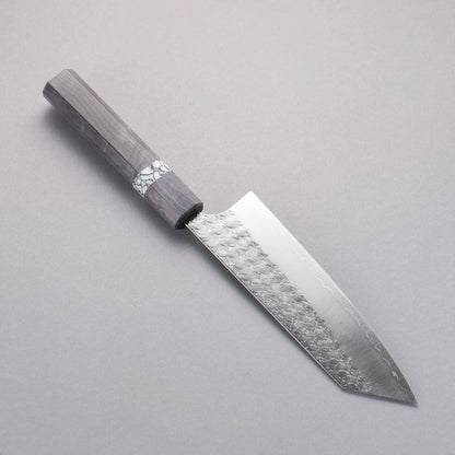 Thương hiệu Yoshimi Kato Mặt nước SG2 vân búa đục đặc biệt Rèn thủ công Dao đa năng Bunka 170mm chuôi dao gỗ ổn định màu xám (vòng màu trắng ngọc lam)