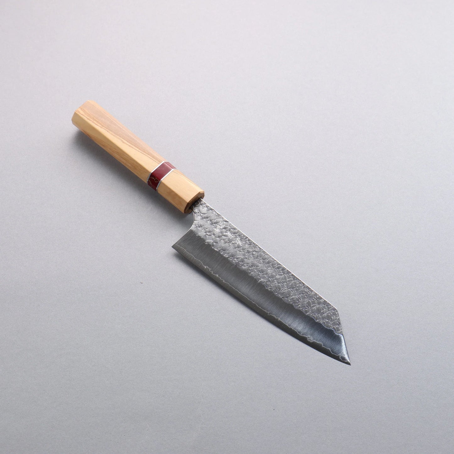 Thương hiệu Yoshimi Kato Mizusurface SG2 vân búa Dao đa năng Bunka Knife 170mm chuôi dao Olive (vòng ngọc lam đỏ)