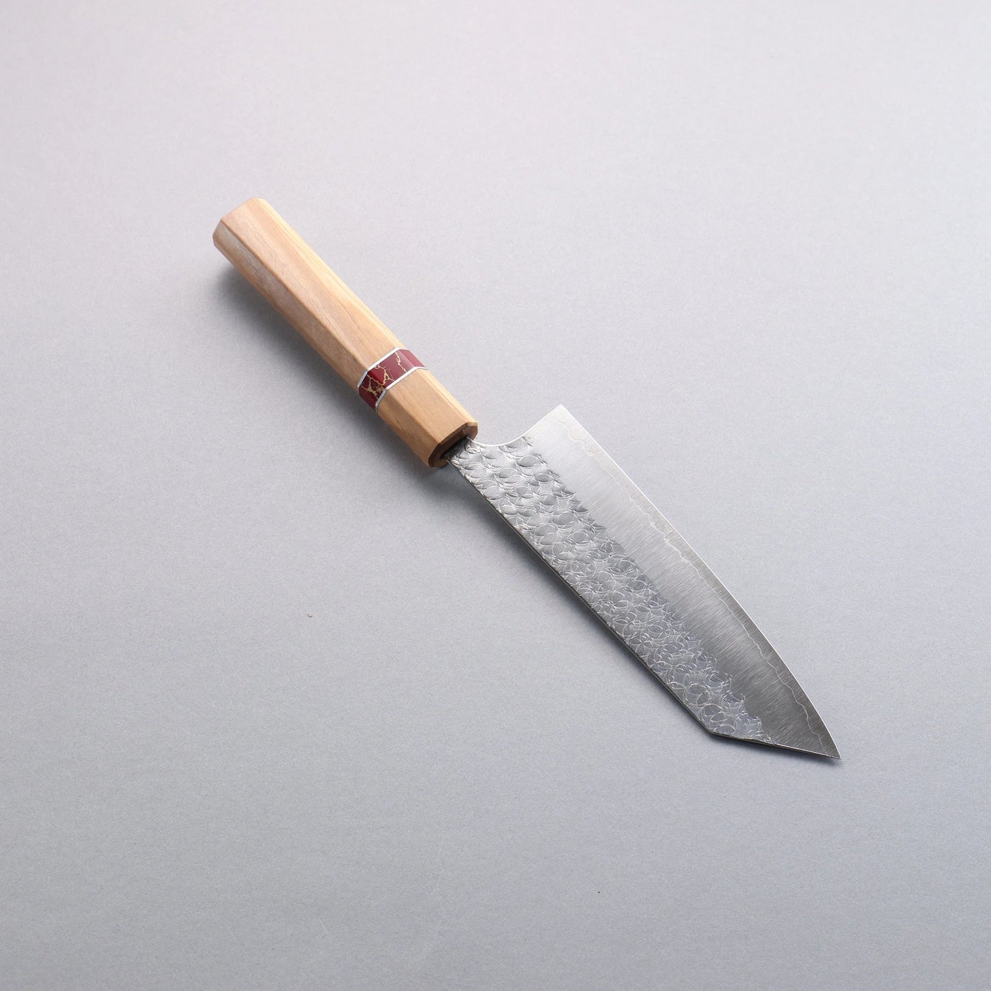 Thương hiệu Yoshimi Kato Mizusurface SG2 vân búa Dao đa năng Bunka Knife 170mm chuôi dao Olive (vòng ngọc lam đỏ)