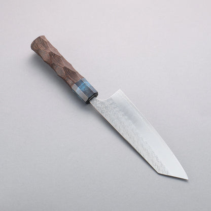 Thương hiệu Yoshimi Kato Mặt nước SG2 vân búa đục đặc biệt Rèn thủ công Dao đa năng Bunka 170mm chuôi dao gỗ Wenge〈Chế biến hạt dẻ, mõm: ván ép màu xanh)