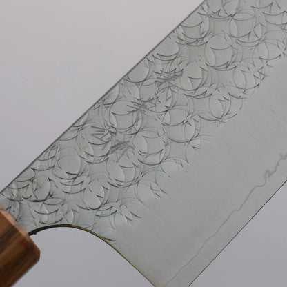 Thương hiệu Yoshimi Kato Mizusurface mặt nước SG2 vân búa Dao đa năng Santoku dao rèn thủ công Nhật Bản 210mm chuôi dao gỗ paddock (có vòng màu ngọc lam)