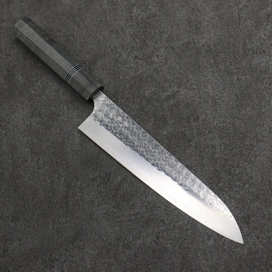 Thương hiệu Yoshimi Kato Mặt nước SG2 Rèn thủ công Dao đa năng Gyuto 210mm chuôi dao gỗ Stabilized ( một loại gỗ được kết hợp độc đáo giữa gỗ tự nhiên và nhựa Thông)