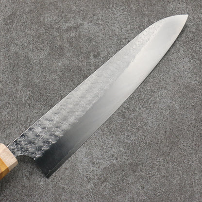 Thương hiệu Yoshimi Kato mặt nước thép SG2 vân búa Dao Gyuto Knife 210MM chuôi dao kiểu phương Tây (màu Vàng)