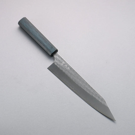 Thương hiệu Yoshimi Kato Mizusurface mặt nước thép SG2 vân búa đục đặc biệt Dao đa năng Kiritsuke Gyuto 210mm chuôi dao bằng gỗ sồi (Nhuộm chàm)