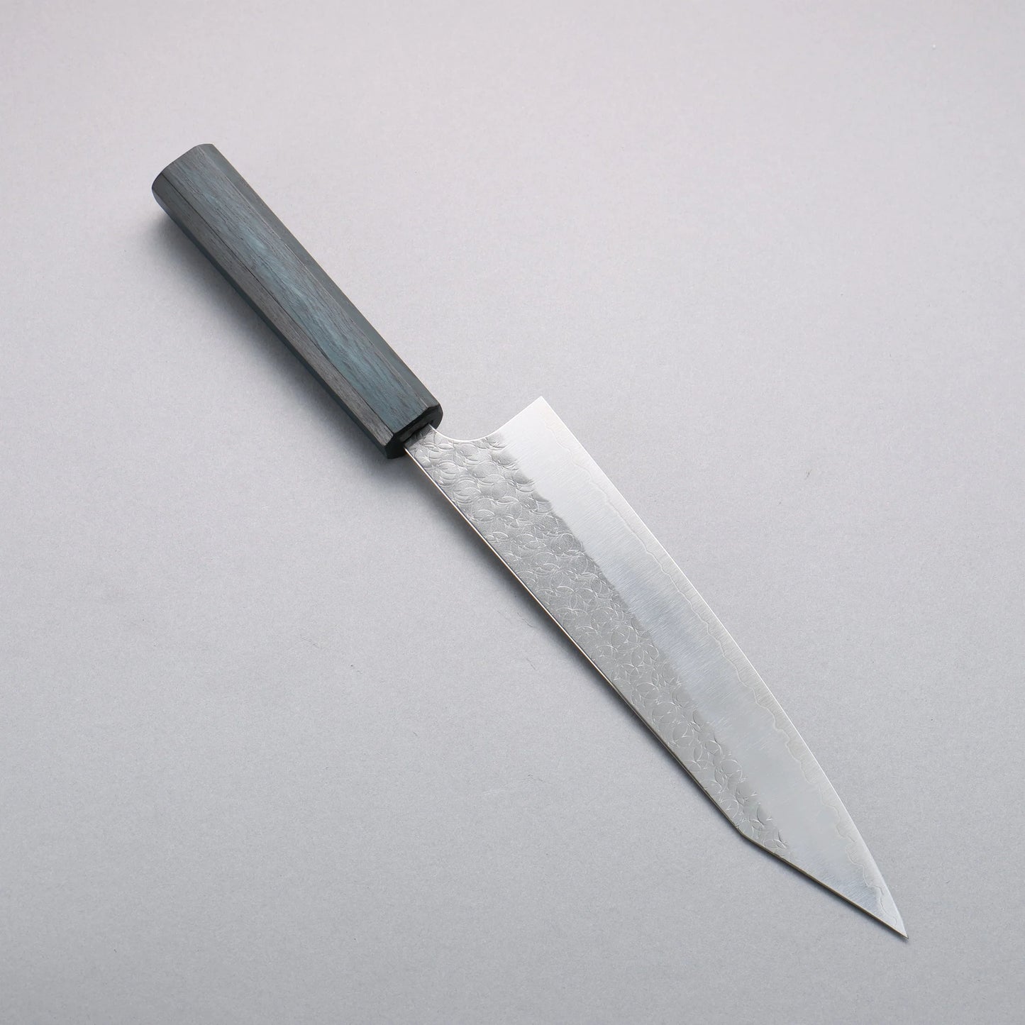 Thương hiệu Yoshimi Kato Mizusurface mặt nước thép SG2 vân búa đục đặc biệt Dao đa năng Kiritsuke Gyuto 210mm chuôi dao bằng gỗ sồi (Nhuộm chàm)