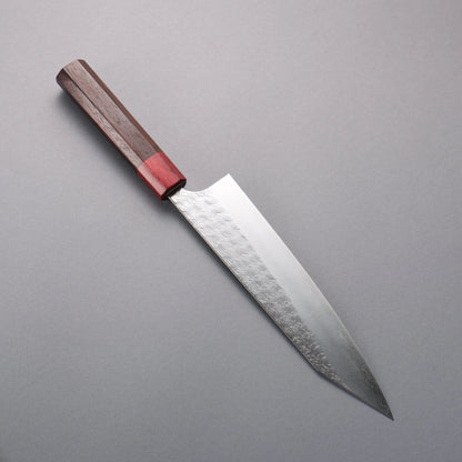 Thương hiệu Yoshimi Kato Mizusurface mặt nước thép SG2 vân búa đục đặc biệt Dao đa năng Kiritsuke Gyuto 210mm chuôi dao gỗ cẩm lai (bọc: Gỗ dán đỏ)