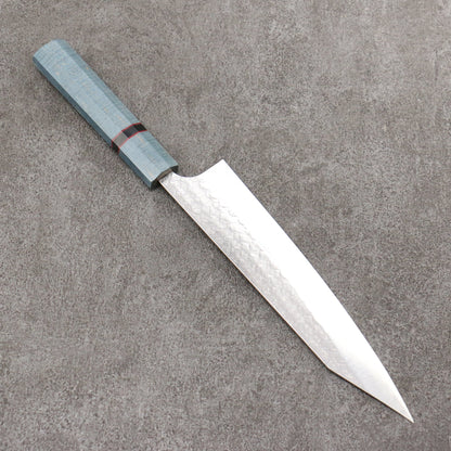 Thương hiệu Yoshimi Kato Mặt nước thép SG2 vân búa dao rèn thủ công Dao đa năng Kiritsuke Gyuto 210mm chuôi dao gỗ Stabilized ( một loại gỗ được kết hợp độc đáo giữa gỗ tự nhiên và nhựa Thông)